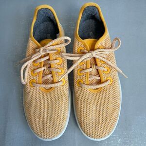 Allbirds Tree Runner Yellow Running Shoes Sneakers Women’s Size 10 Comfort